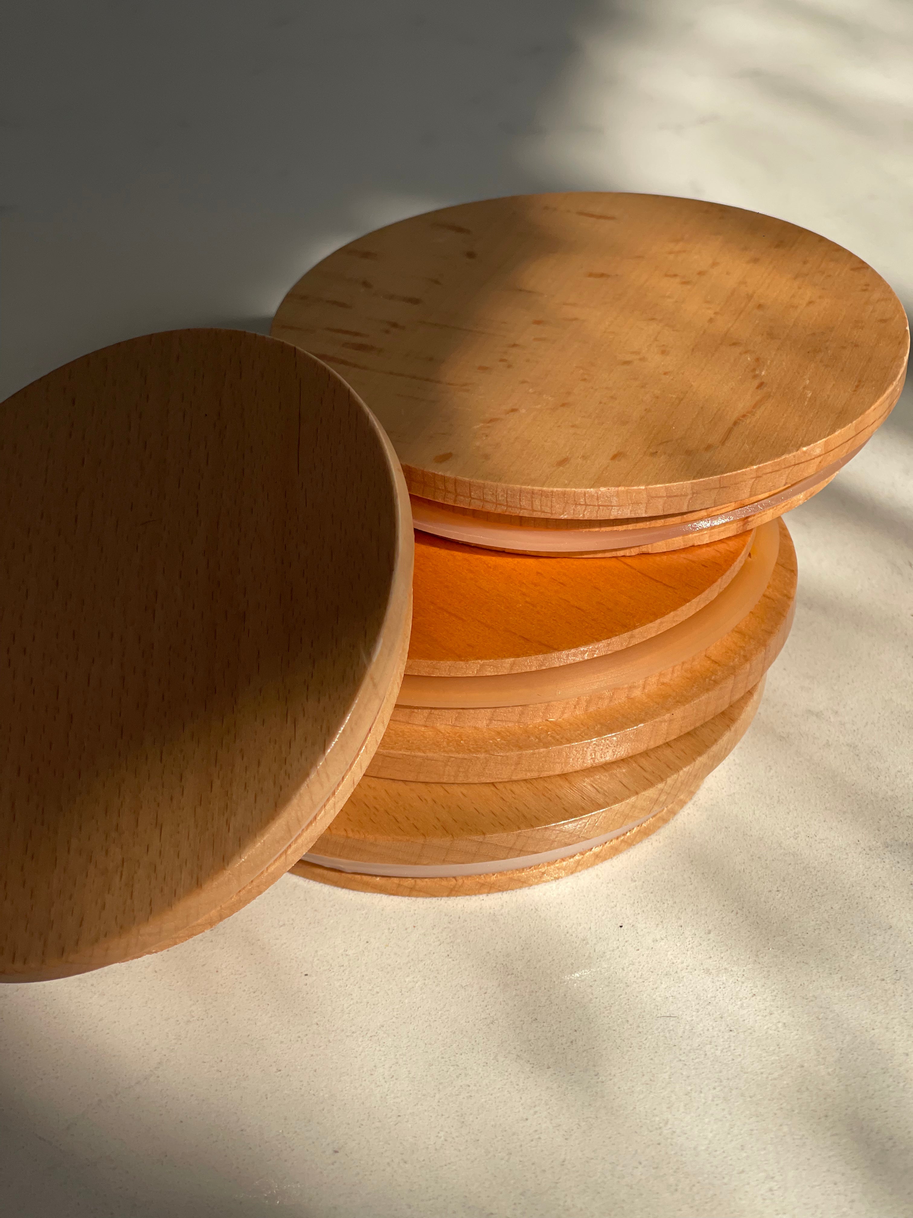 Bamboo wooden lid